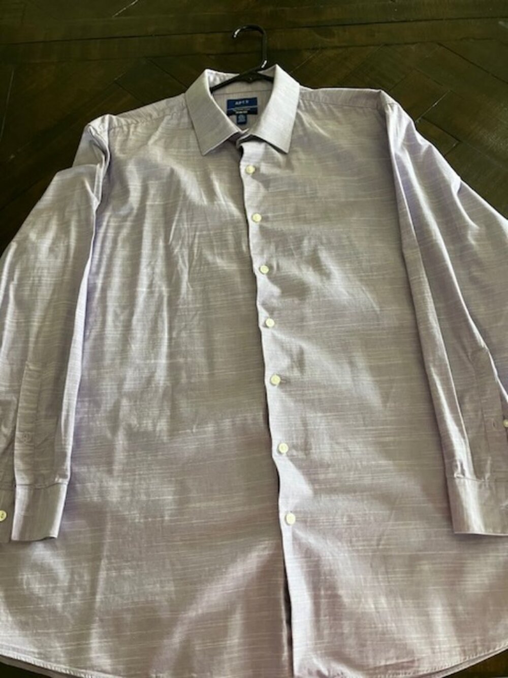 🌞 Summer Sale 🌞 Apt 9 Men Lavender Textured Shirt - Picture 3 of 4